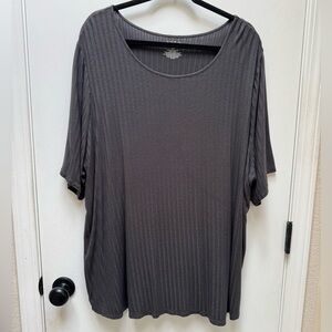 Apt.9 Essentials, Women’s, Short Sleeve Top, Dark Gray, Suze